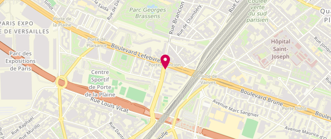 Plan de Nguyen Tam Son, 1 Avenue Porte Brancion, 75015 Paris