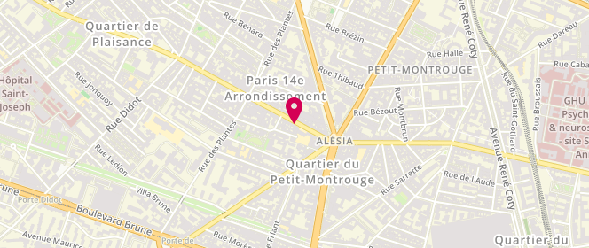 Plan de Des Marques & Moi, 105 Rue d'Alésia, 75014 Paris