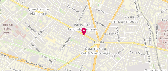 Plan de Stock Jeans Ober, 111Bis Rue d'Alesia, 75014 Paris
