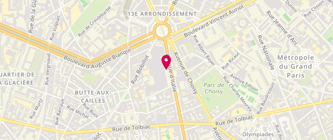 Plan de Courir, 30 Avenue Italie, 75013 Paris