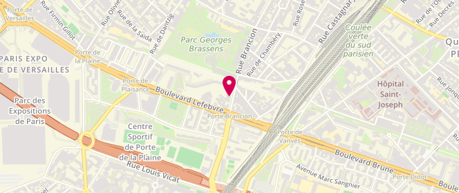 Plan de Manelli, 122 Rue Brancion, 75015 Paris