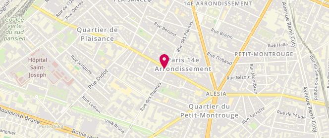 Plan de Séniorita, 127 Rue Alésia, 75014 Paris