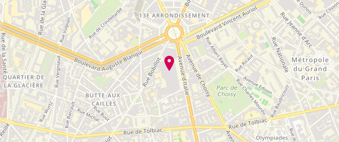 Plan de CHANTELLE, Centre Commercial Italie 2
30 avenue d'Italie, 75013 Paris