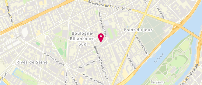 Plan de Ti Gibus, 5 Rue Molière, 92100 Boulogne-Billancourt