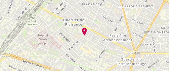 Plan de Stock Barka, 73 Rue Didot, 75014 Paris
