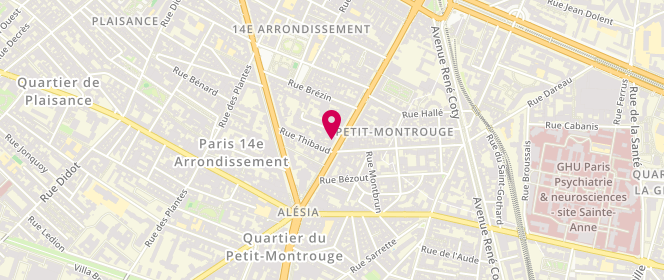 Plan de Jacquelia, 62 avenue du Général Leclerc, 75014 Paris