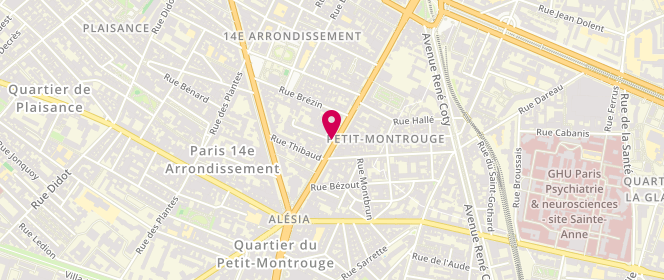 Plan de Etam Lingerie, 58 avenue du Général Leclerc, 75014 Paris