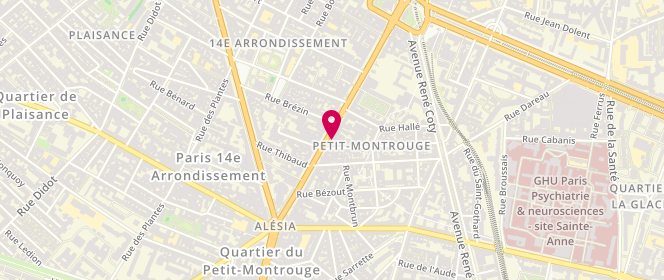 Plan de Saga des Marques, 41 avenue du Général Leclerc, 75014 Paris
