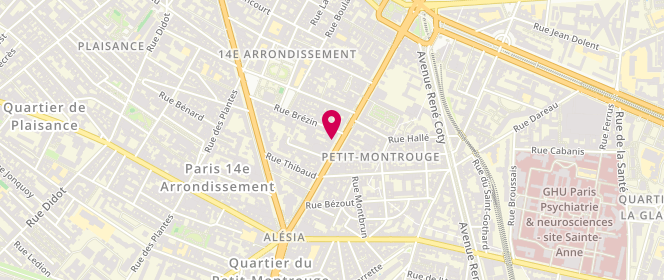 Plan de Pinkie, 48 avenue du Général Leclerc, 75014 Paris