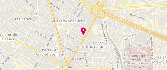 Plan de Caroll, 2/4 Rue Mouton-Duvernet, 75014 Paris