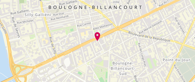 Plan de Morgane Diffusion, 2 Rue Liot, 92100 Boulogne-Billancourt