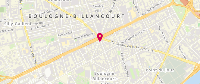 Plan de Etam Lingerie, 186 Boulevard Jean Jaurès, 92100 Boulogne-Billancourt