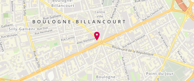 Plan de Loding, 3 avenue André Morizet, 92100 Boulogne-Billancourt