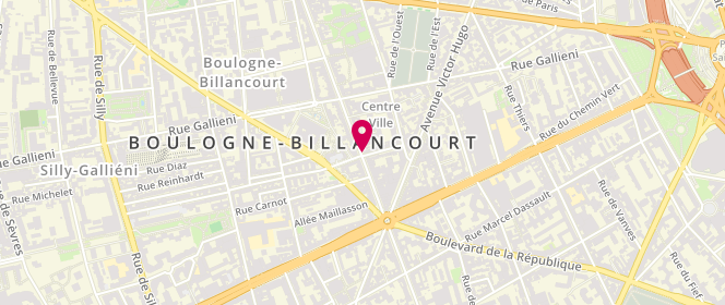 Plan de Petit Bâteau, 157 Avenue Jean Jaurès, 92100 Boulogne-Billancourt
