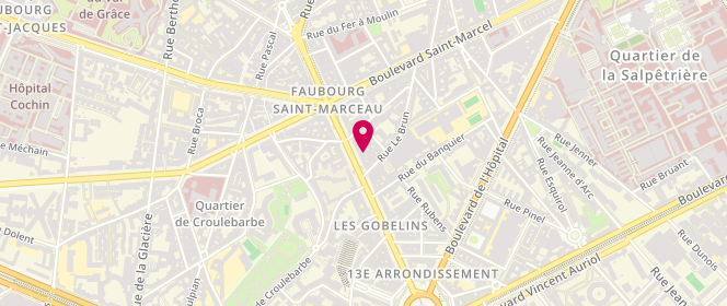 Plan de Natalys, 43 avenue des Gobelins, 75013 Paris
