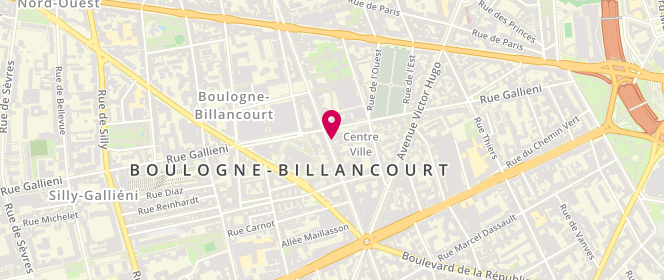 Plan de The Kooples, 131 Boulevard Jean Jaurès, 92100 Boulogne-Billancourt