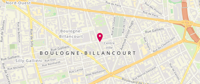 Plan de Gérard Darel, 127 Bis Boulevard Jean Jaurès, 92100 Boulogne-Billancourt