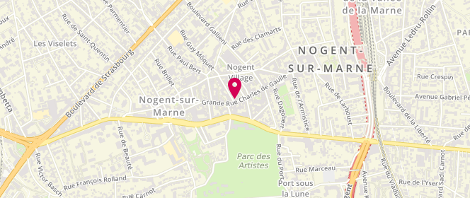Plan de La Petite Cindy, 121 grande Rue Charles de Gaulle, 94130 Nogent-sur-Marne