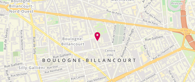 Plan de Des Petits Hauts, 111 Boulevard Jean Jaurès, 92100 Boulogne-Billancourt
