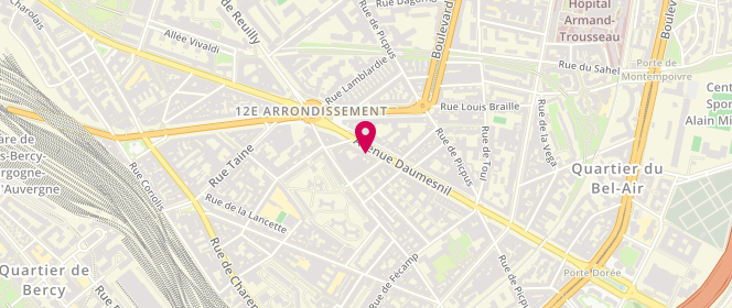 Plan de Confidentiel By Nora, 184 Bis Av. Daumesnil, 75012 Paris