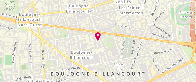 Plan de Claudie Pierlot, 86-88 Boulevard Jean Jaurès, 92100 Boulogne-Billancourt