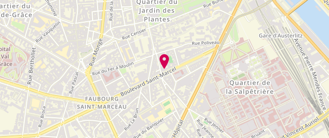 Plan de Fibris - Boutique de vêtements bio Paris, 40 Boulevard Saint-Marcel, 75005 Paris