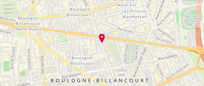 Plan de Aubade l' Art d' Aimer, 75 Boulevard Jean Jaurès, 92100 Boulogne-Billancourt