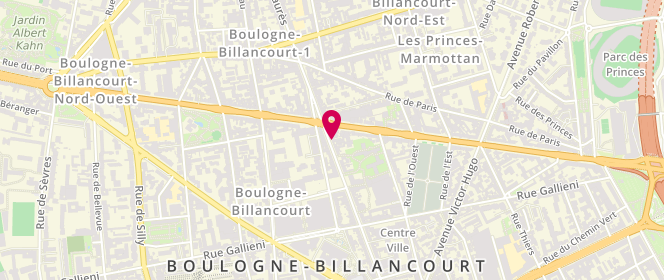Plan de Ginger, 71 Boulevard Jean Jaurès, 92100 Boulogne-Billancourt