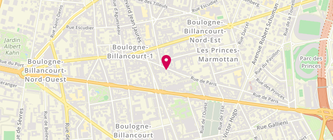 Plan de 79 Rue de Paris, Stock
79 Rue de Paris, 92100 Boulogne-Billancourt
