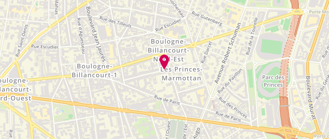 Plan de Compagnie Generale d'Accessoires, 4 Rue Louis Pasteur, 92100 Boulogne-Billancourt