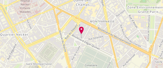 Plan de Sausalito, 17 Rue d'Odessa, 75014 Paris