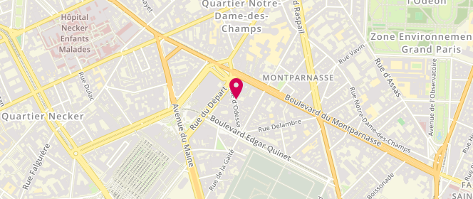 Plan de Maison des Dessous, 9 Rue Odessa, 75014 Paris