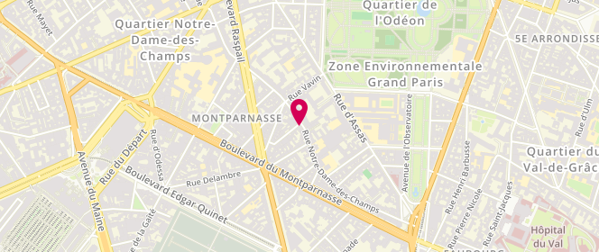 Plan de L'Île Aux Fées, 66 Rue Notre Dame des Champs, 75006 Paris