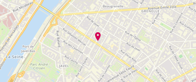Plan de Jessica, 135 Rue Saint Charles, 75015 Paris