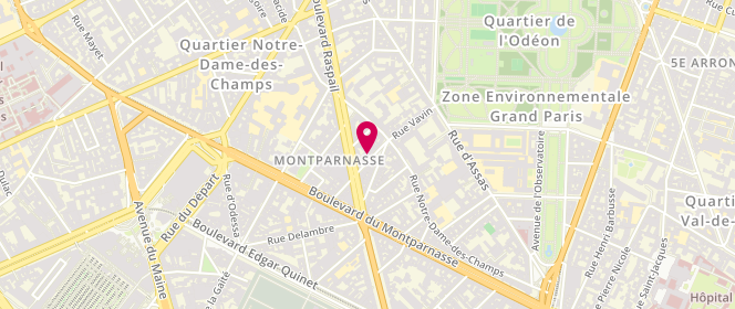 Plan de Eric Bompard, 26 Rue Vavin, 75006 Paris