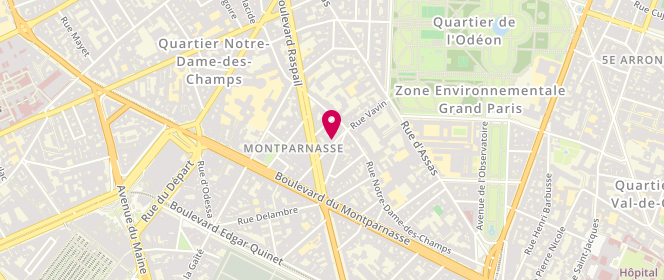 Plan de Petit Bateau, 26 Rue Vavin, 75006 Paris
