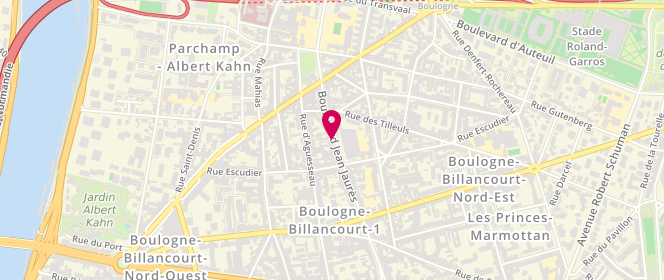 Plan de Joseph Curtis, 16 Boulevard Jean Jaurès, 92100 Boulogne-Billancourt