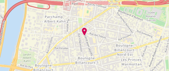 Plan de Noga, 10 Boulevard Jean Jaurès, 92100 Boulogne-Billancourt