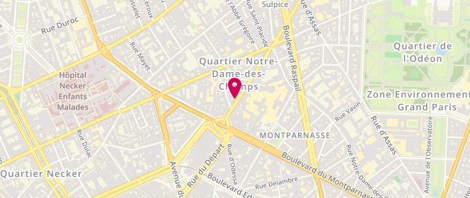 Plan de Valege Lingerie, 146 Bis Rue de Rennes, 75006 Paris