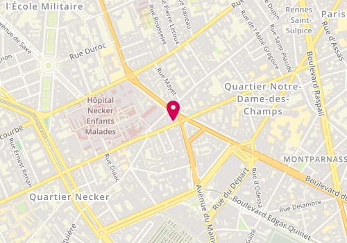 Plan de Damart, 134 Bis Rue de Vaugirard, 75015 Paris