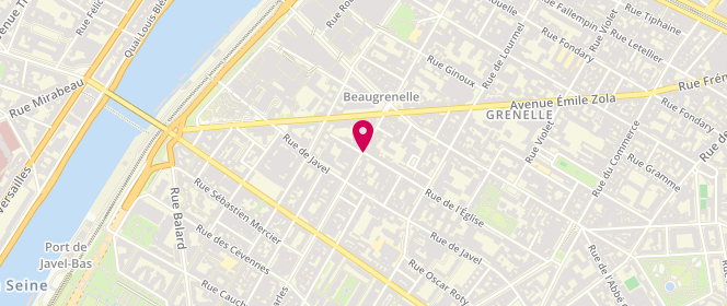 Plan de Myleine, 105 Rue Saint Charles, 75015 Paris