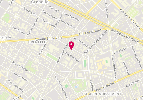 Plan de R.D.M, 130 Rue du Théâtre, 75015 Paris