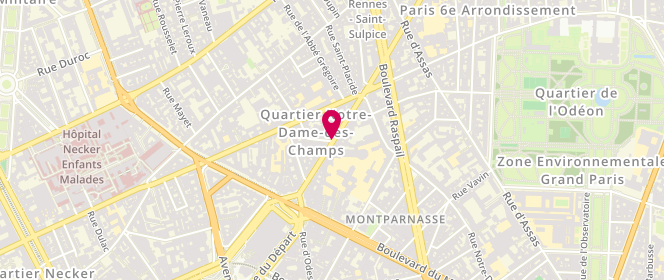Plan de Zara, Rue de Rennes 140, 75006 Paris