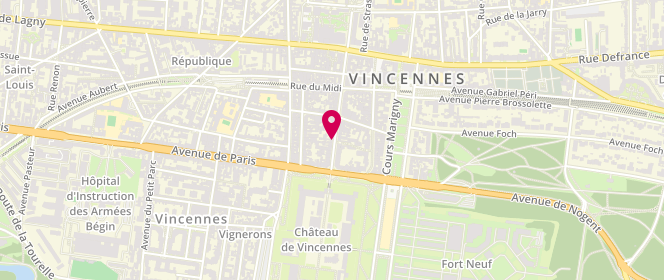 Plan de Devernois, 9 avenue du Château, 94300 Vincennes