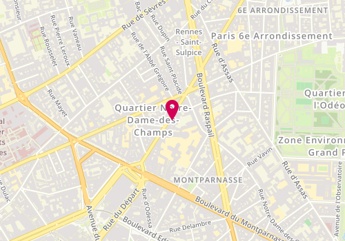 Plan de Tenezis Lingerie, 143 Rue de Rennes, 75006 Paris
