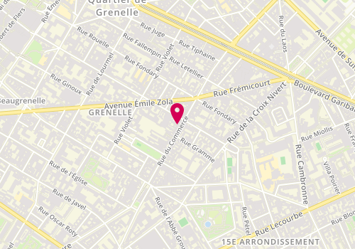 Plan de La Fée Maraboutée, 60 Rue du Commerce, 75015 Paris