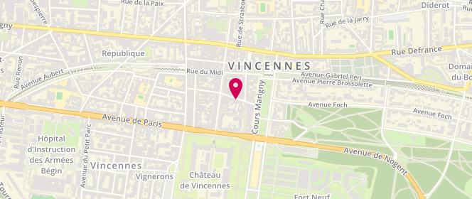 Plan de Maman Emoi: Vêtements grossesse, maternité, et allaitement, 10 Rue Lejemptel, 94300 Vincennes