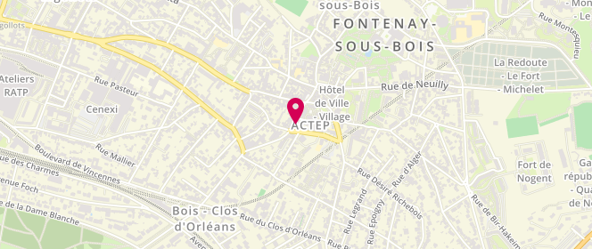 Plan de Paula'stock, 7 Rue Notre Dame, 94120 Fontenay-sous-Bois