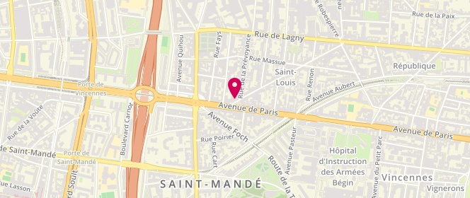 Plan de La Boutique, 56 Rue des Laitières, 94300 Vincennes