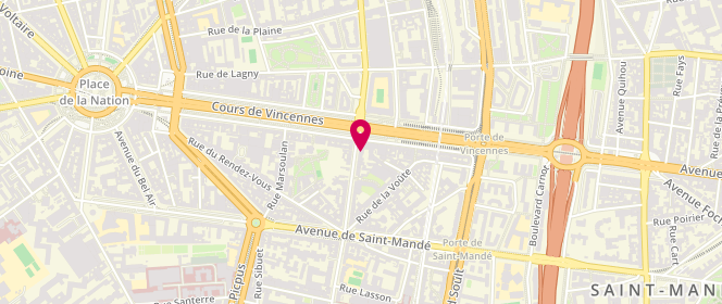 Plan de Le Livre Boukaka Mode, 90 avenue du Dr Arnold Netter, 75012 Paris